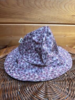 Kuling Vasa rain hat fisherman lilac floral insulated earflaps size 52-54